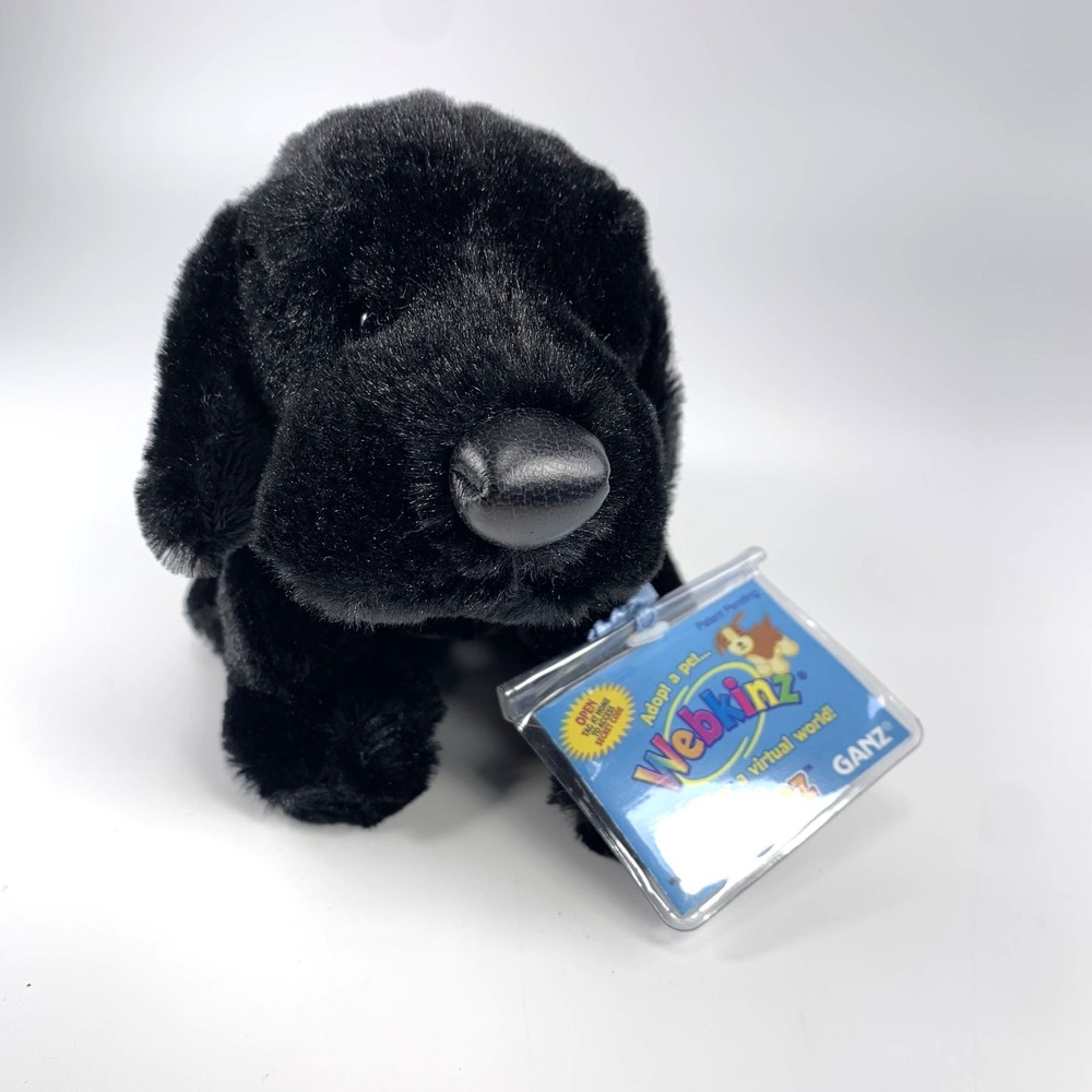 Webkinz Lil' Kinz Black Lab HS136 New w/Tags Unused Code Retired Ganz‎